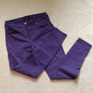 Celebrity Pink purple skinny jeans